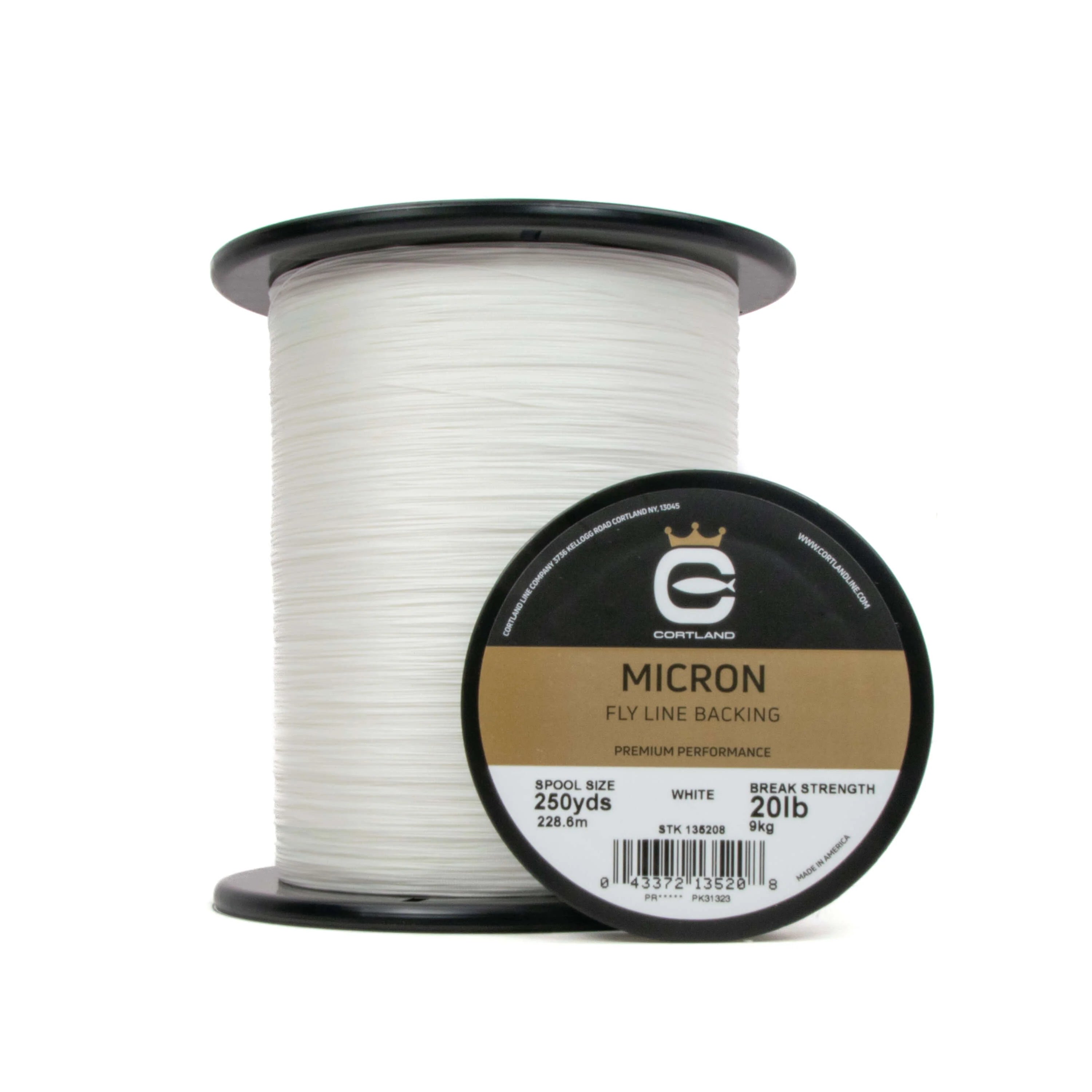 Cortland Micron Backing WHITE 30lb