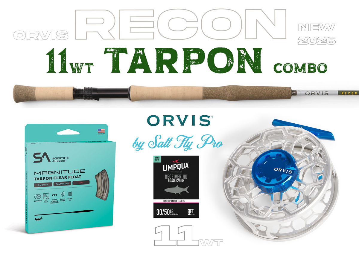 Orvis Recon 11wt JUNGLE TARPON Fly Rod Combo Outfit