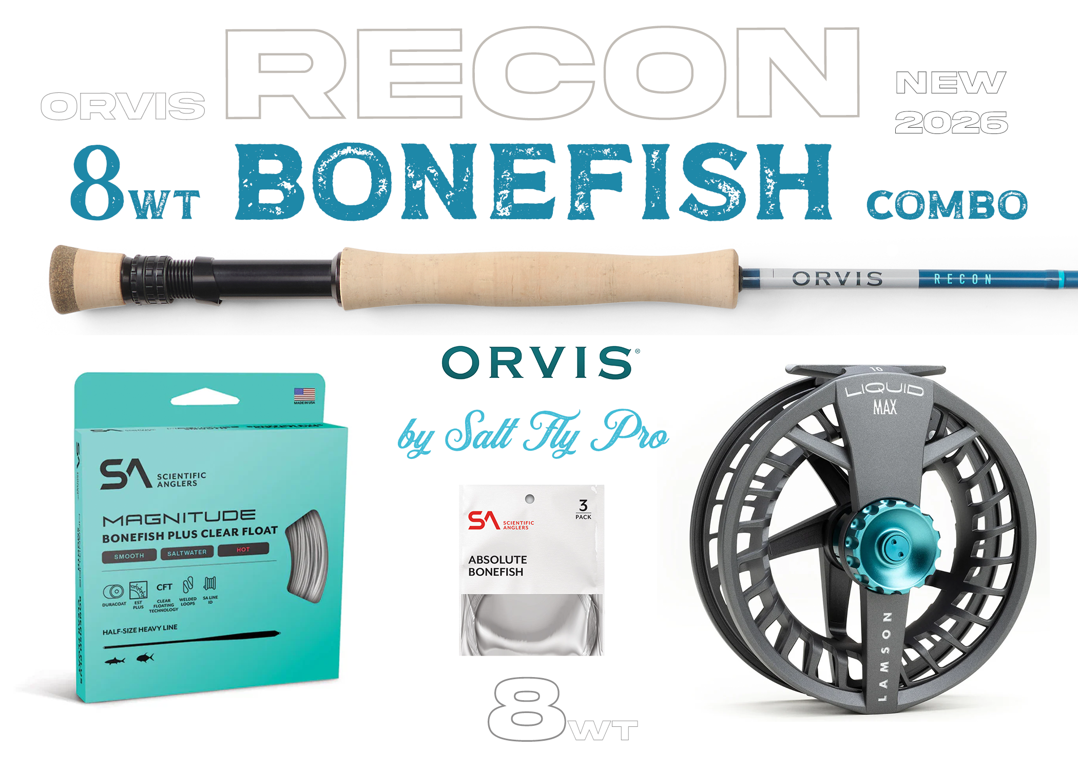 Orvis Recon 8wt BONEFISH Combo Fly Rod Outfit