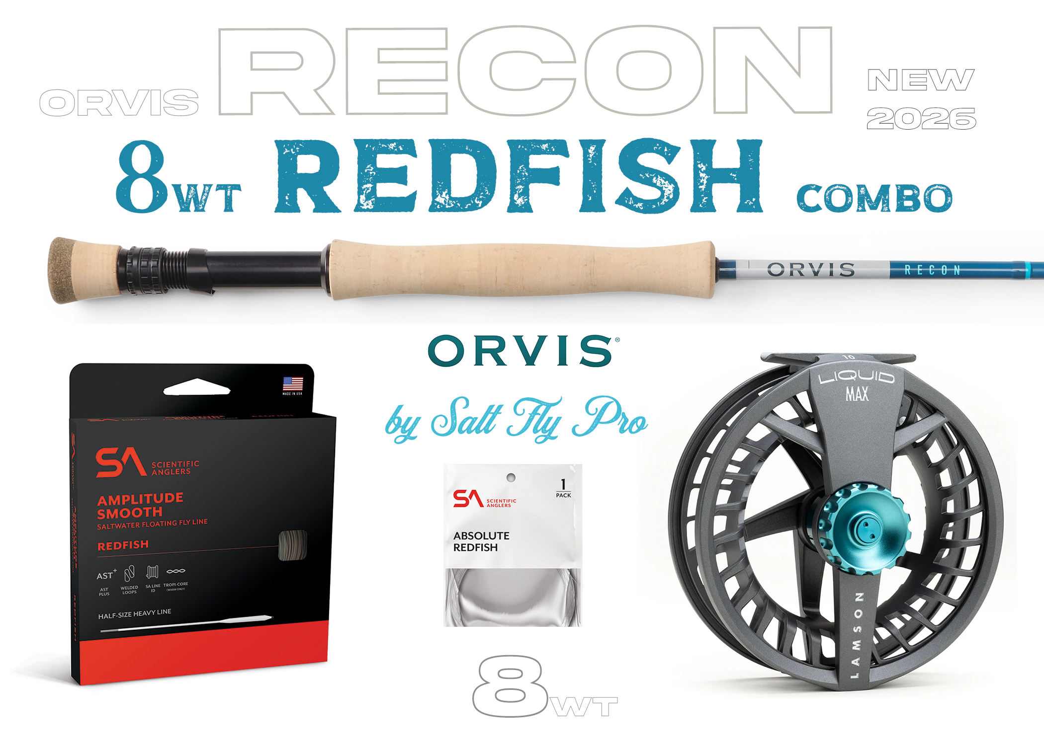 Orvis Recon 8wt REDFISH Combo Fly Rod Outfit