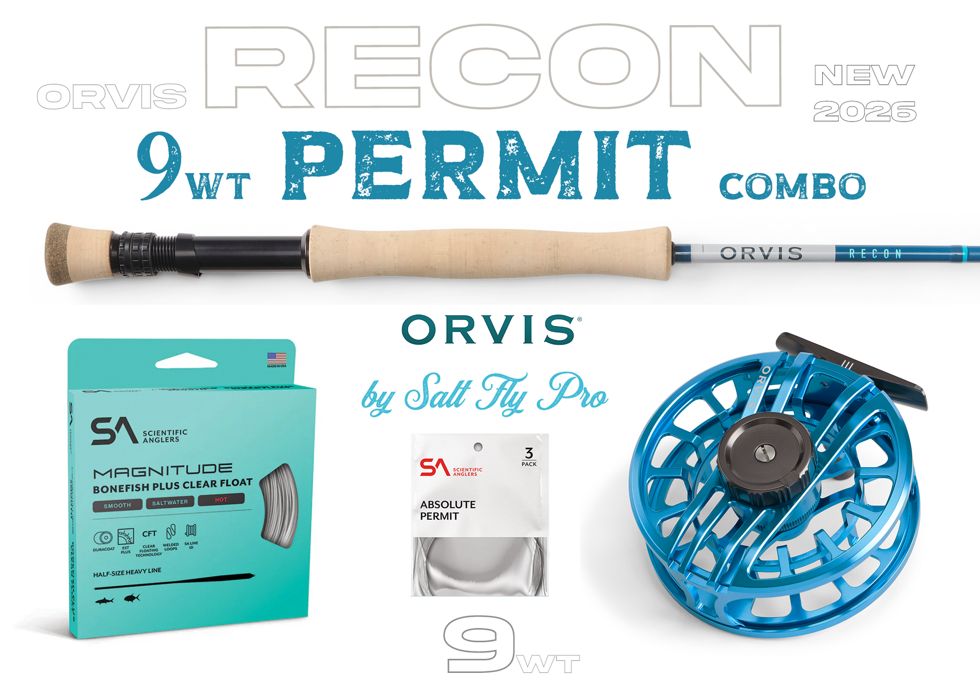 Orvis Recon 9wt PERMIT Combo Fly Rod Outfit – Salt Fly Pro