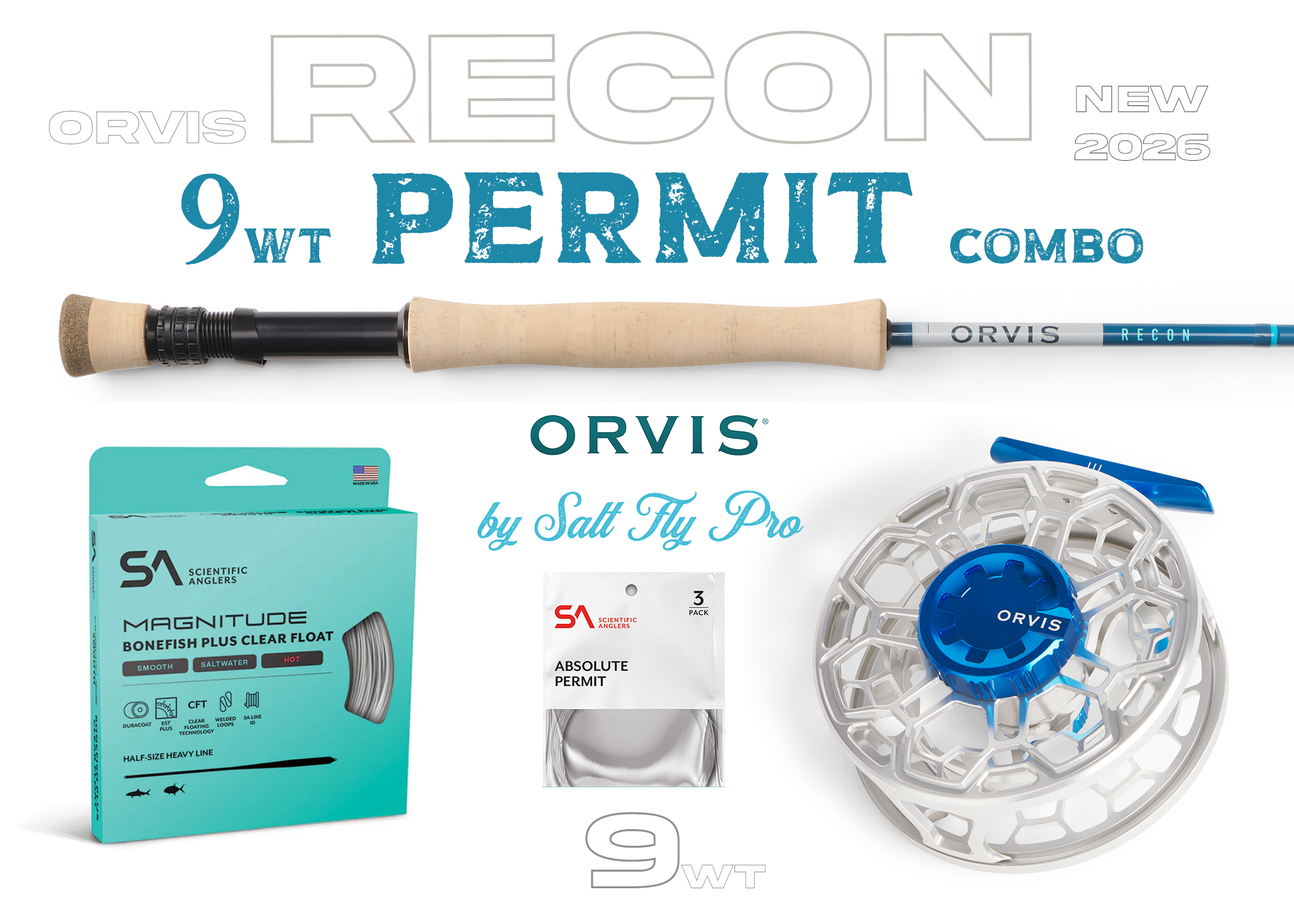 Orvis Recon 9wt PERMIT Combo Fly Rod Outfit