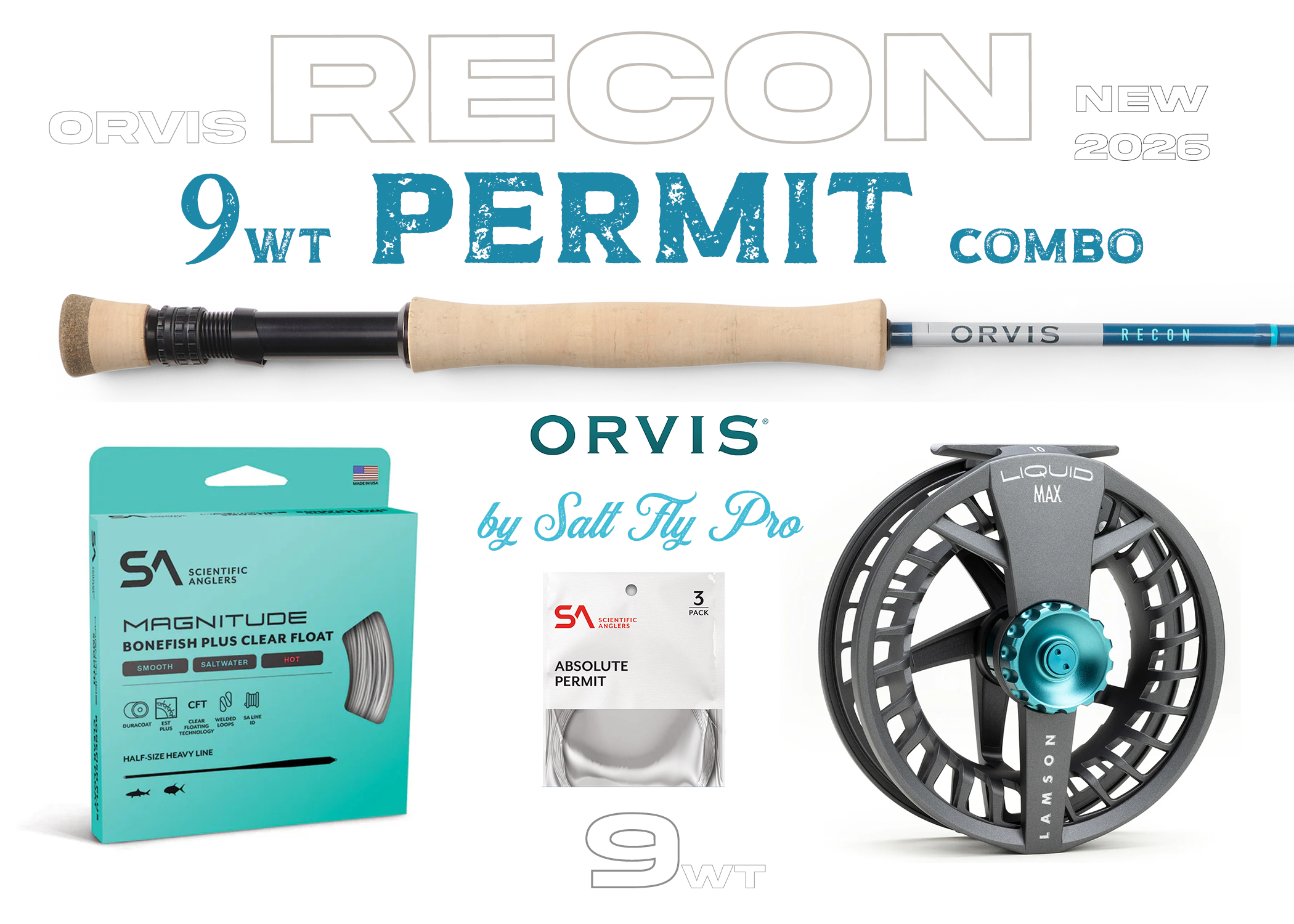 Orvis Recon 9wt PERMIT Combo Fly Rod Outfit