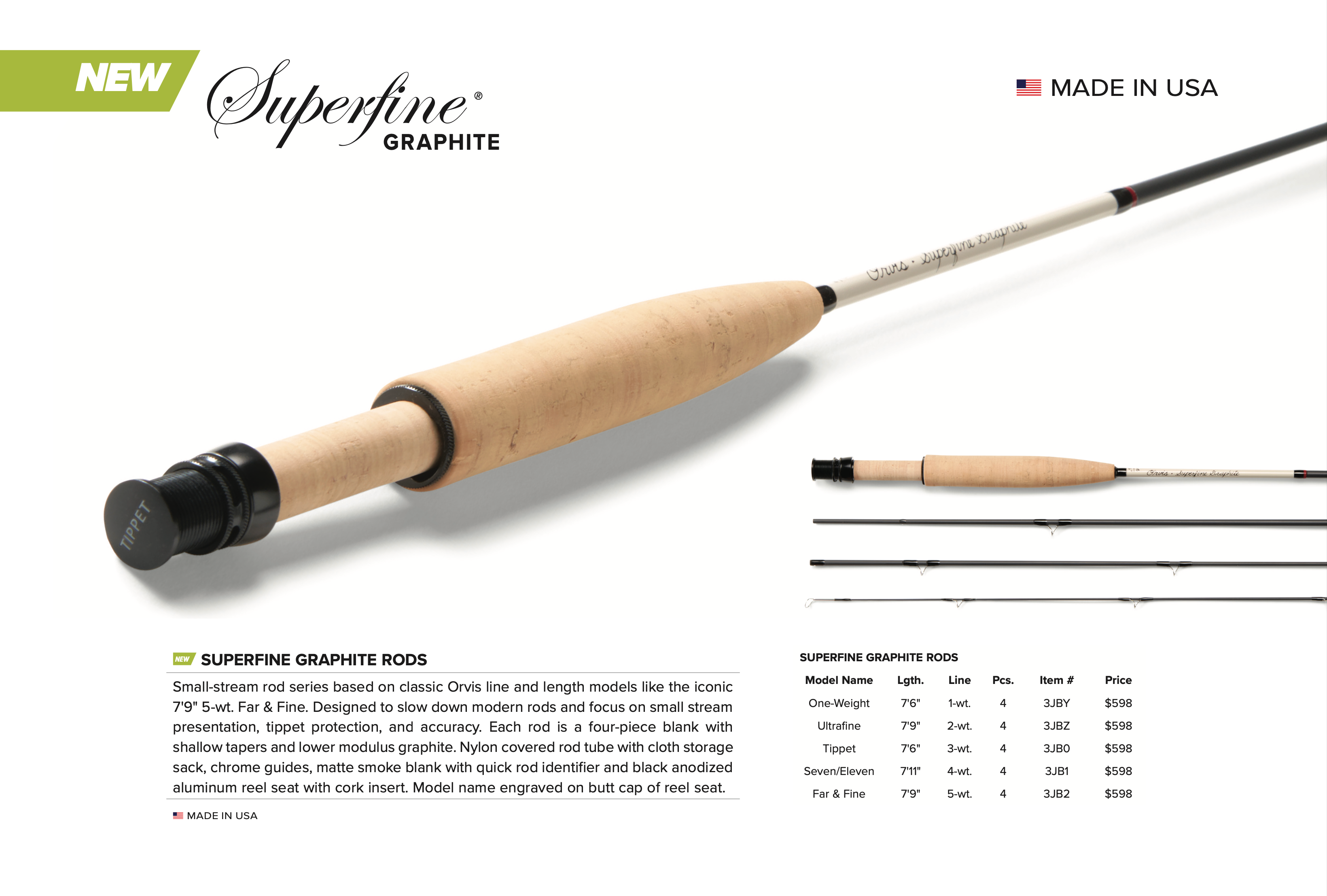 Orvis Superfine Graphite / Carbon Fly Rods - New! – Salt Fly Pro Orvis Superfine Graphite / Carbon Fly Rods - New! – Salt Fly Pro
