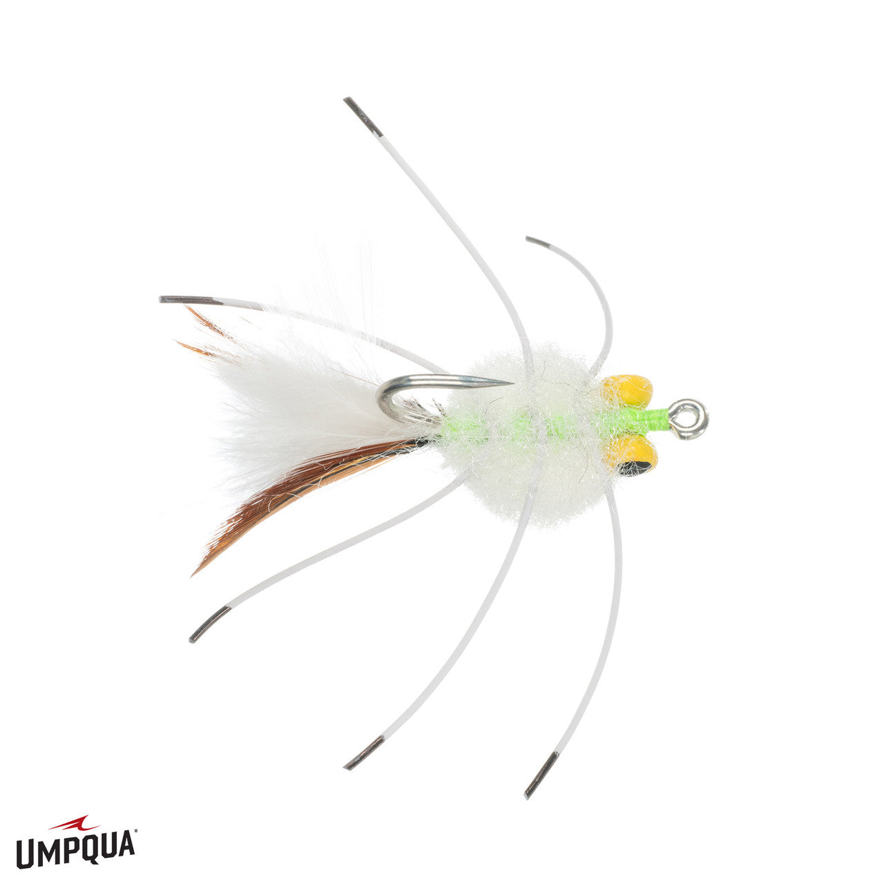 Umpqua Rag Head Crab 2.0 in White #2 - New!
