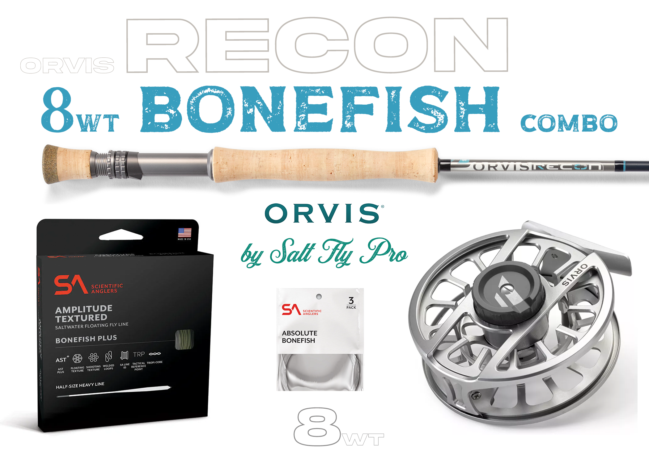 Orvis Recon 8wt BONEFISH Combo Fly Rod Outfit