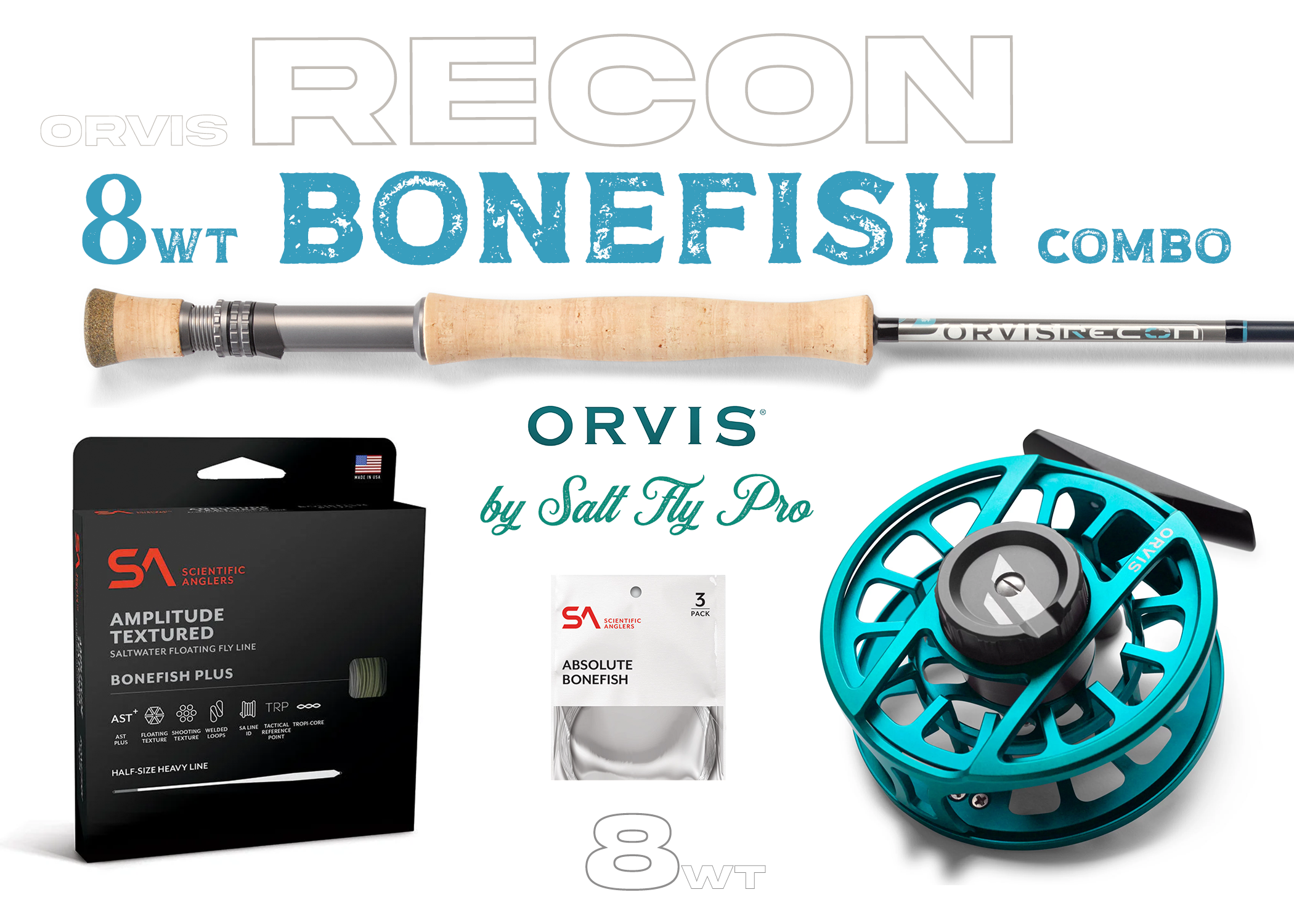 Orvis Recon 8wt BONEFISH Combo Fly Rod Outfit