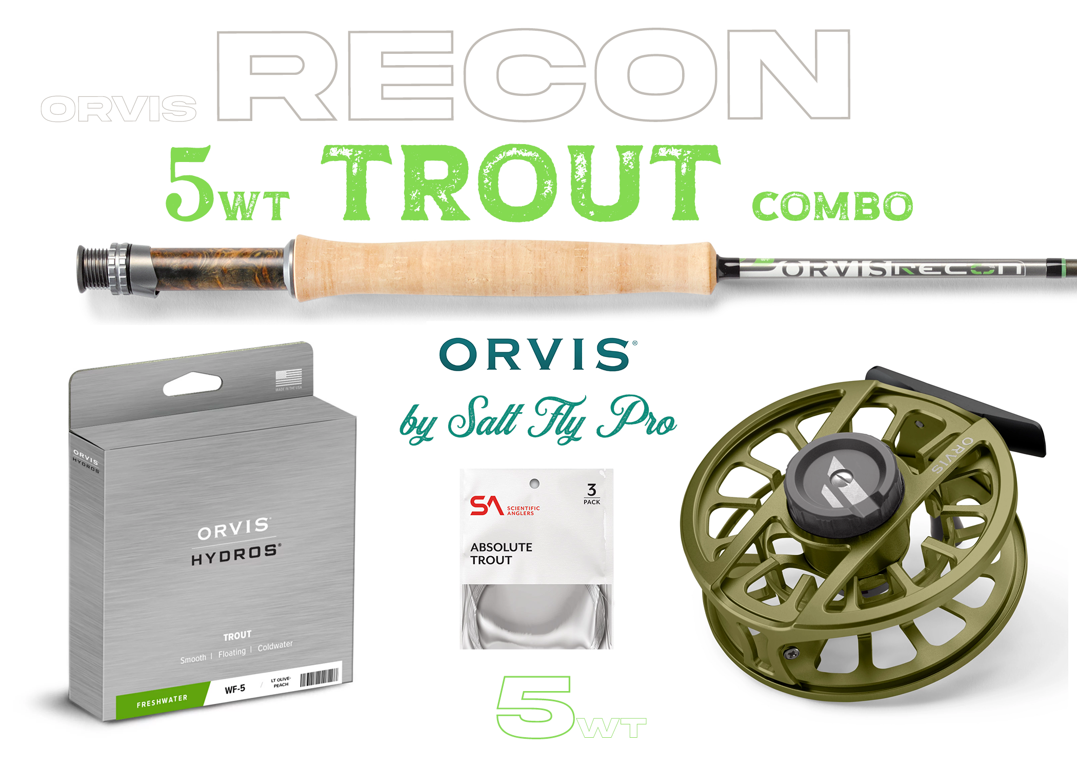 Orvis Recon 5wt TROUT Combo Fly Rod Outfit