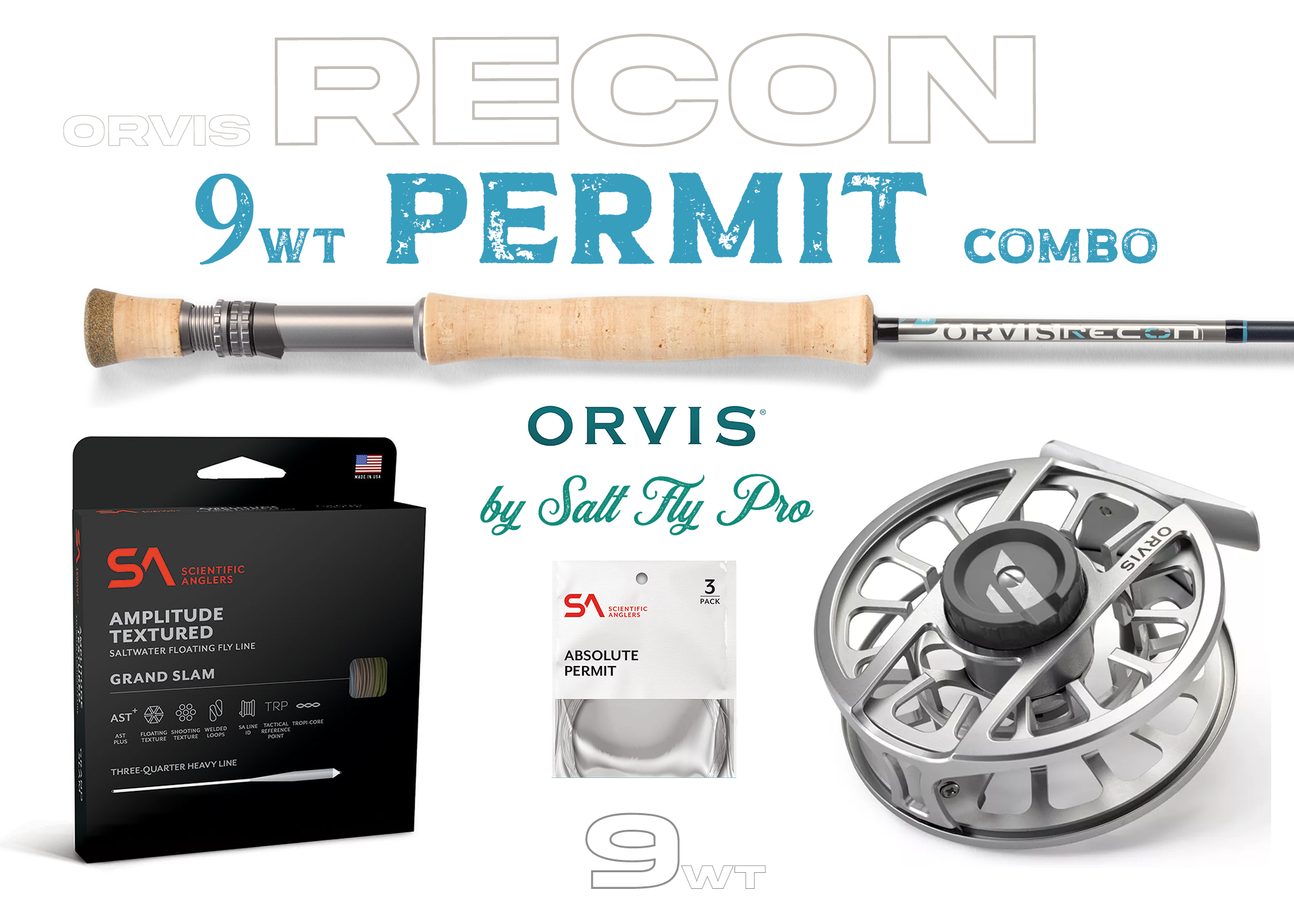 Orvis Recon 9wt PERMIT Combo Fly Rod Outfit