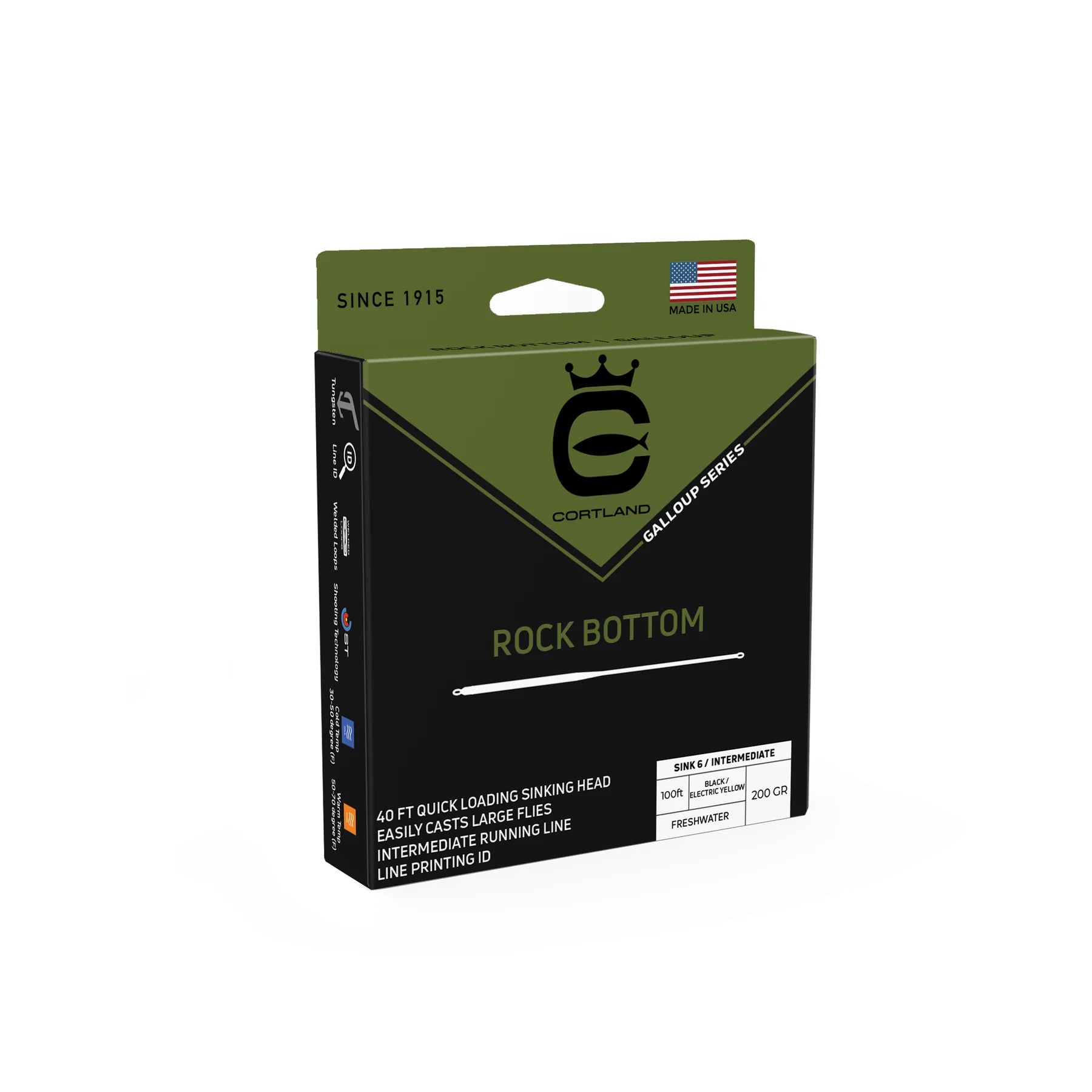 Cortland Galloup ROCK BOTTOM Fly Line for Streamers - New!