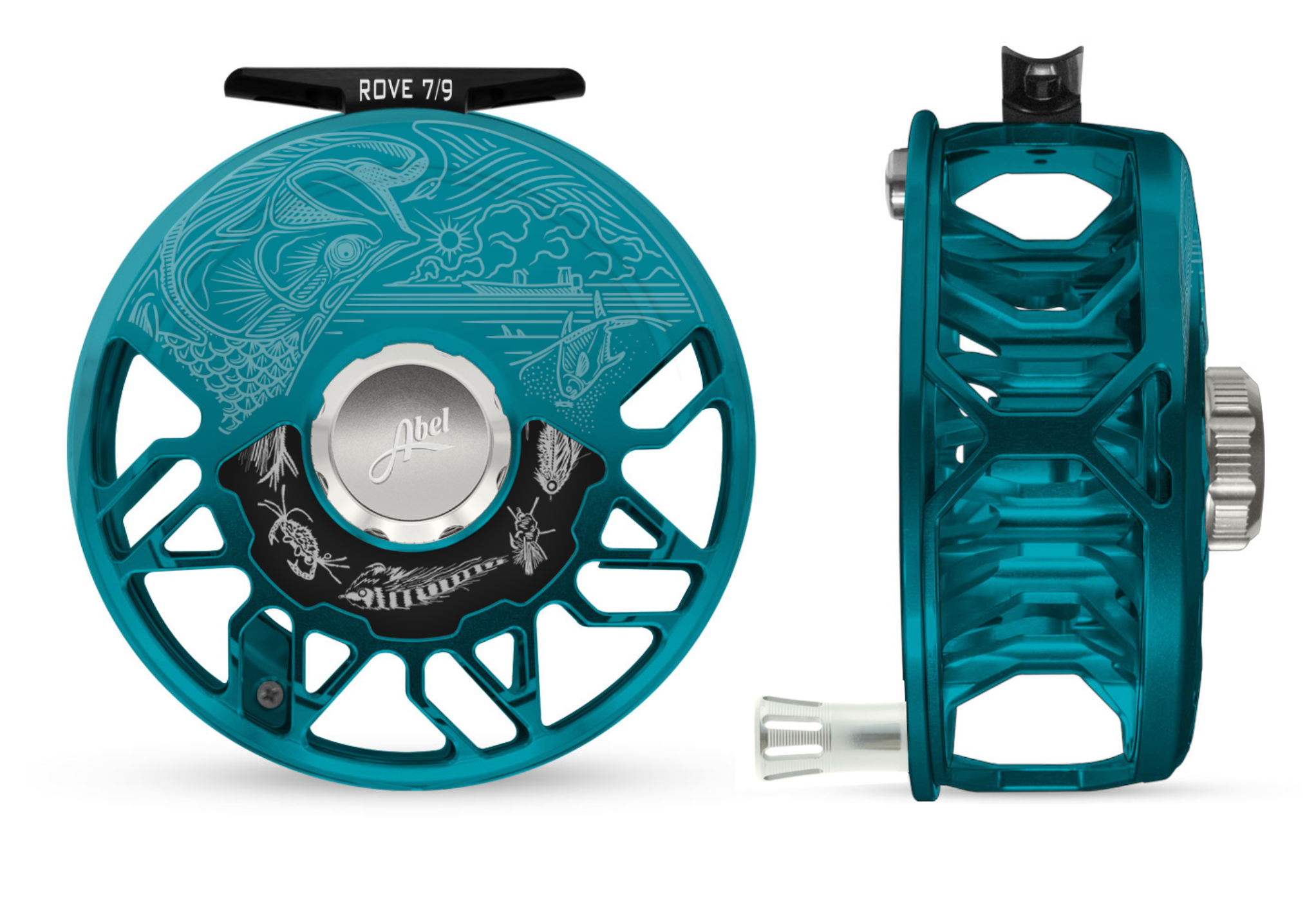 Abel ROVE 9/11 Slate Gray Fly Reel with Larko Permit Engraving and Pla – Salt Fly Pro