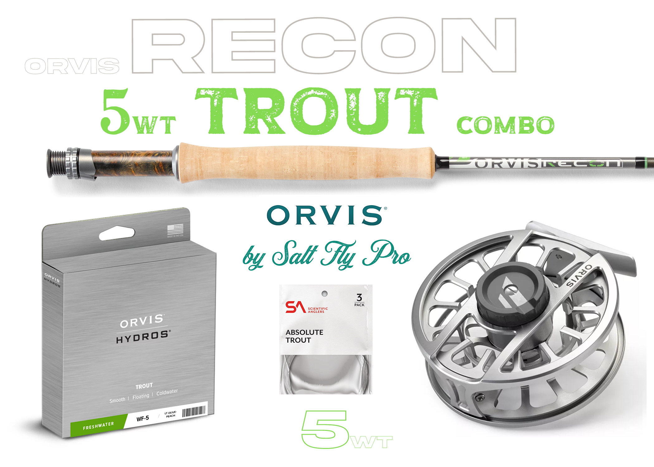 Orvis Recon 5wt TROUT Combo Fly Rod Outfit