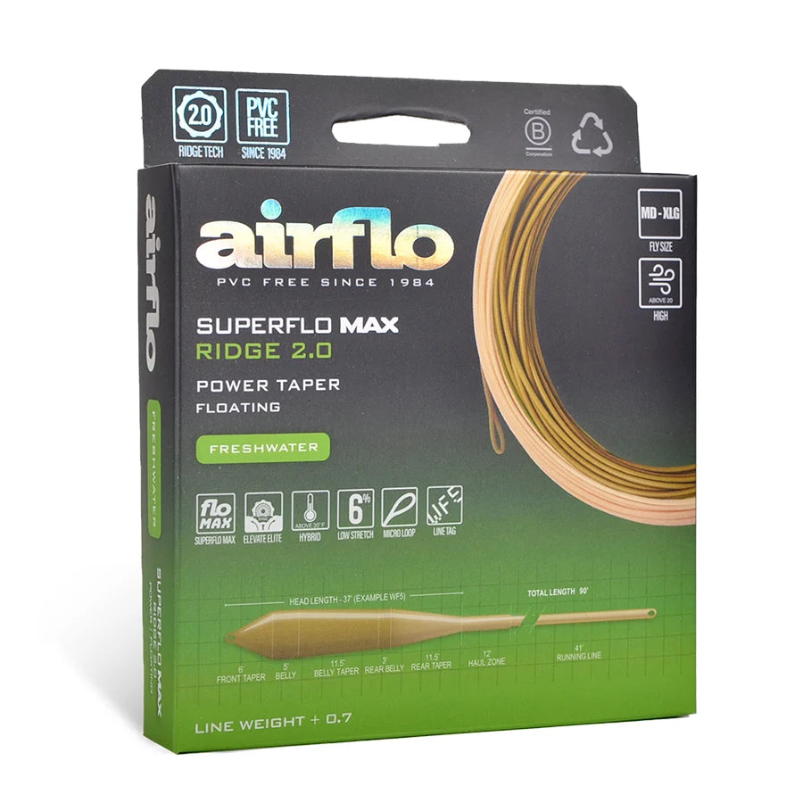 Airflo Superflo Max Power Taper Fly Line - Ridge 2.0