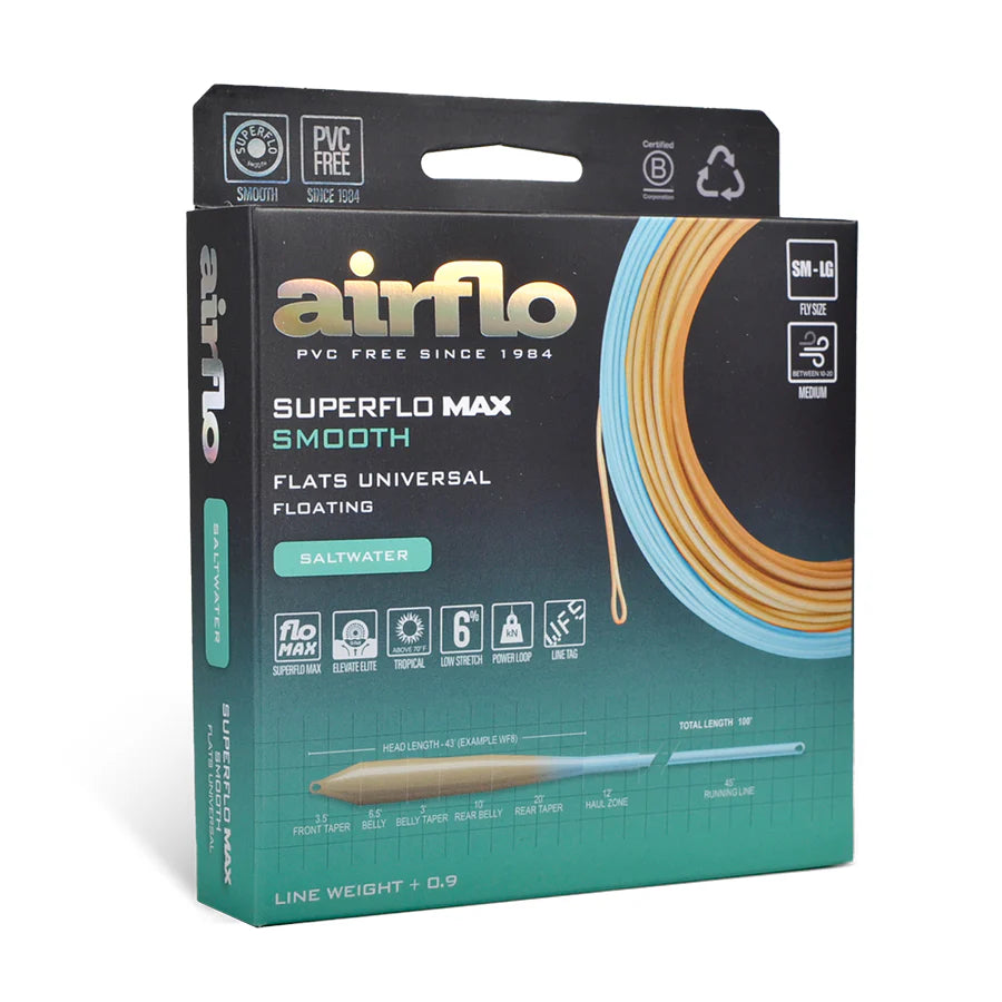 Airflo Superflo Max Flats Universal Taper Fly Line - New!