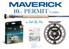 Sage MAVERICK 10wt PERMIT & TARPON Fly Rod Combo - NEW!