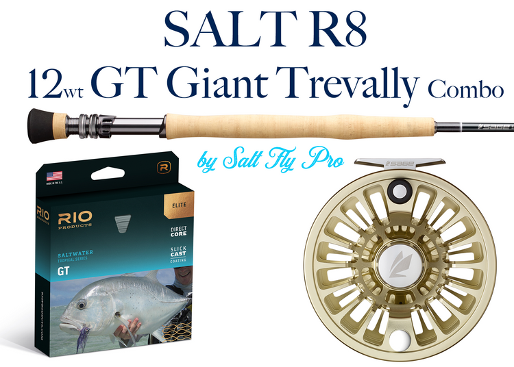 Sage SALT R8 12wt GT GIANT TREVALLY Saltwater Fly Rod Combo Outfit - N