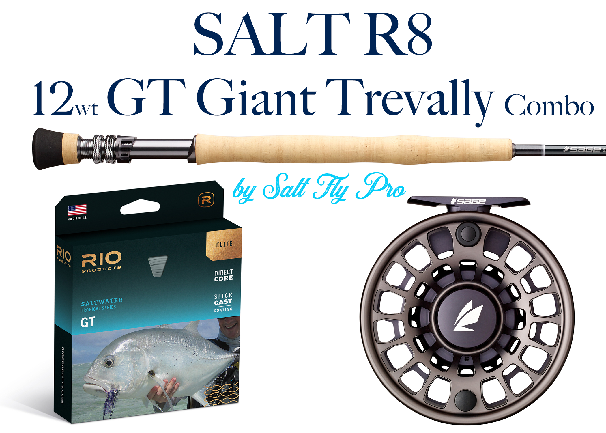 El Jefe Saltwater Fly Fishing Combo Package | 904-10 | 9' Four Section 10  Weight Fly Rod And Reel Outfit
