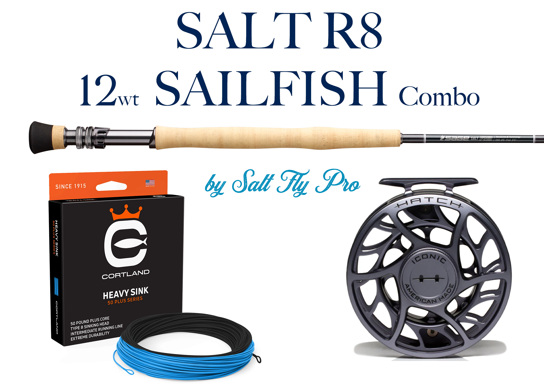 Sage SALT R8 12wt SAILFISH Bluewater Fly Rod Combo Outfit - NEW!