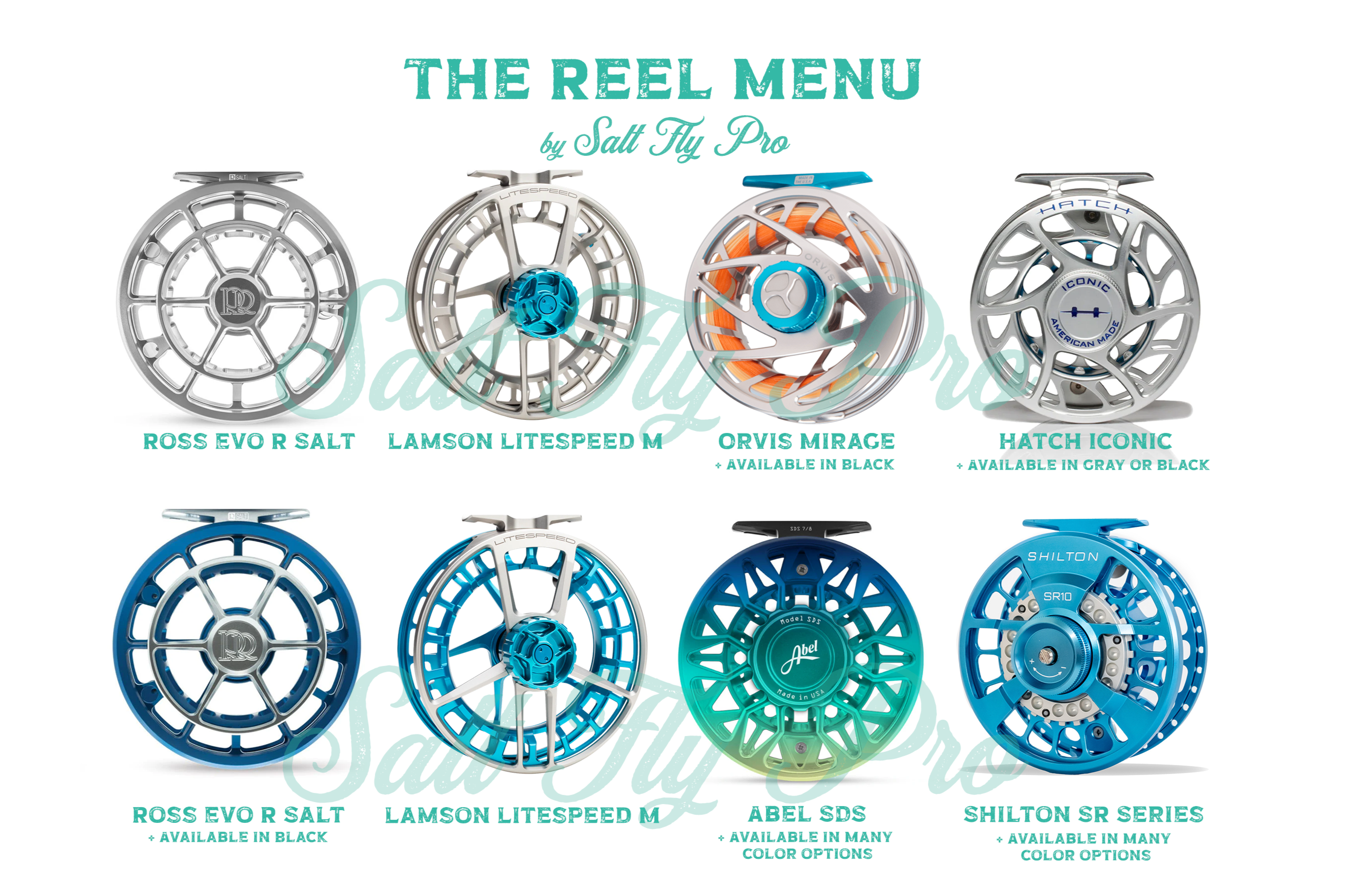 Salt Fly Pro Reel Menu 1