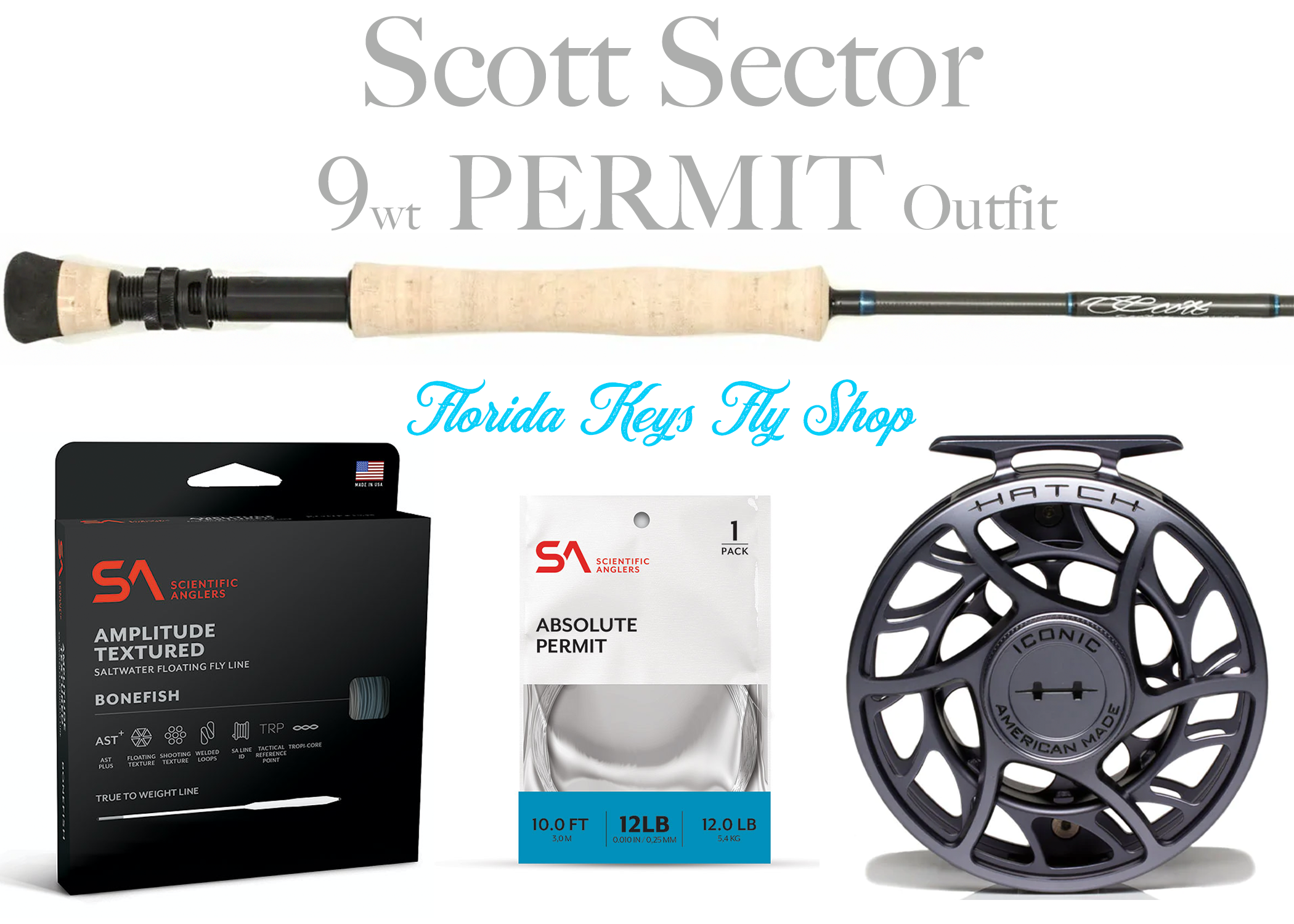 Scott Sector 12wt GT Giant Trevally Combo Fly Rod & Reel Outfit - NEW!