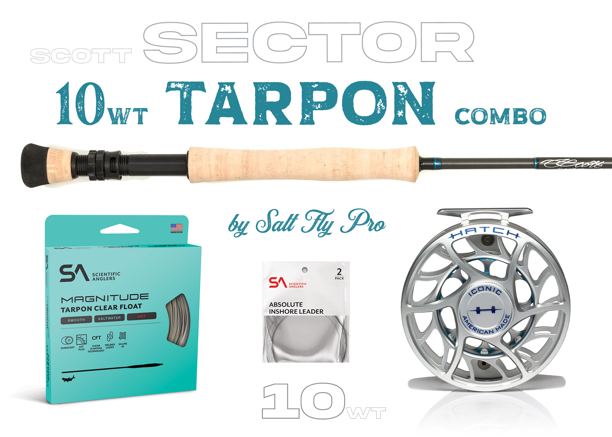Scott Sector 10wt Light TARPON Outfit Combo - New for 2026!