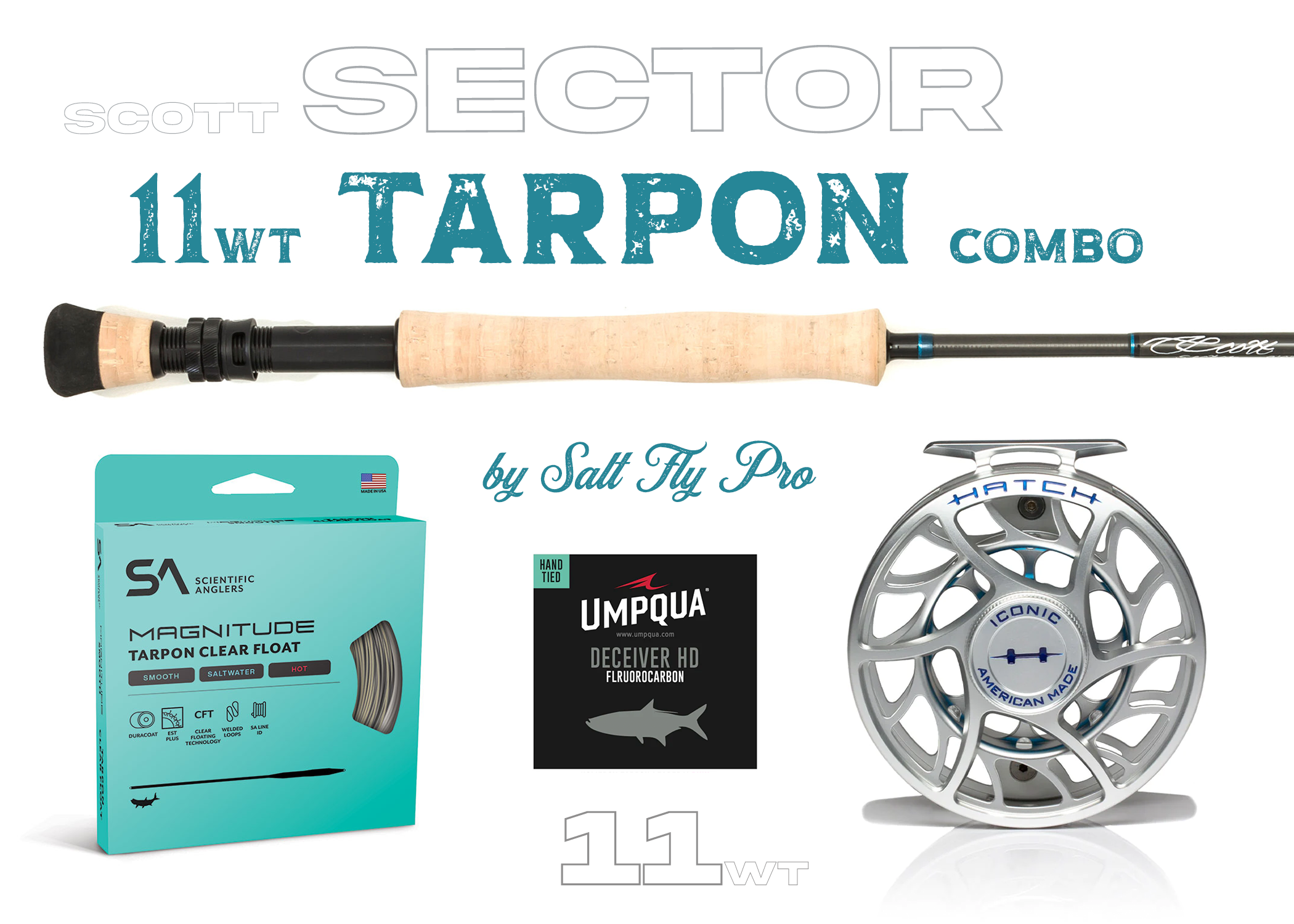 Scott Sector 11wt TARPON Combo Outfit - New!