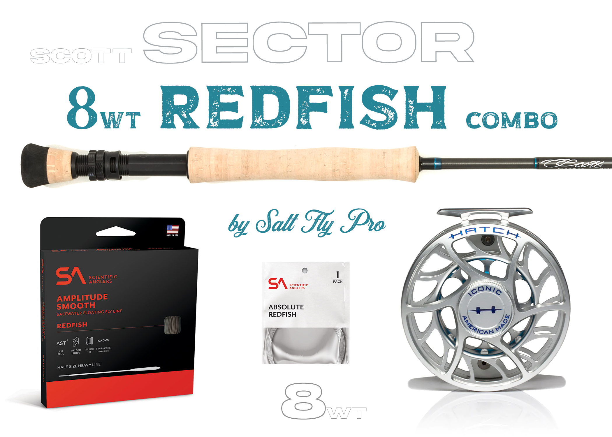 Scott Sector 8wt REDFISH Outfit Combo - New!