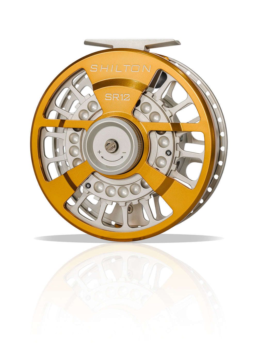 Shilton SR12 Reel (12wt+) in Gold & Titanium