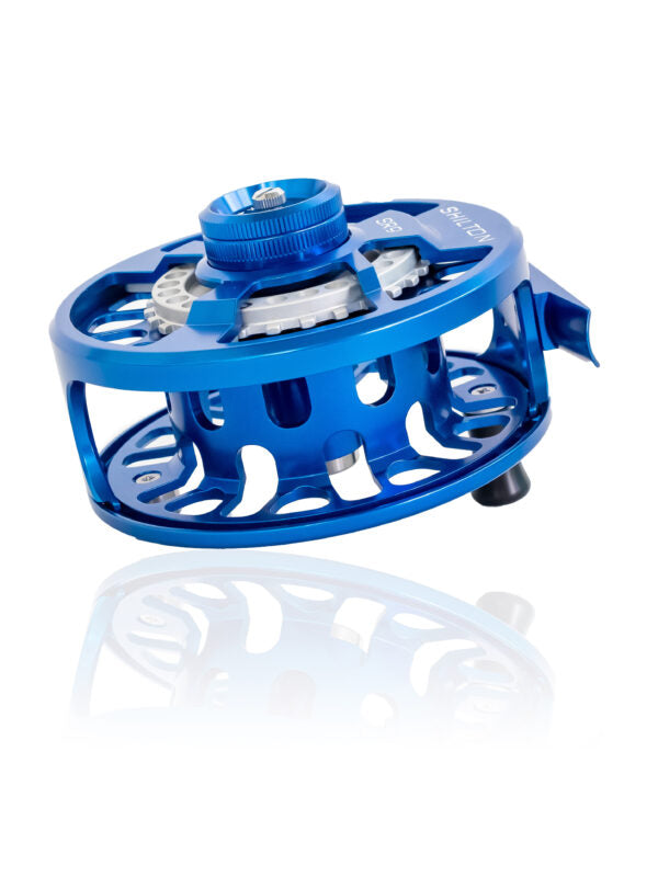 blue fly fishing reel Shilton SR9 Reels (8-9wt) in Blue