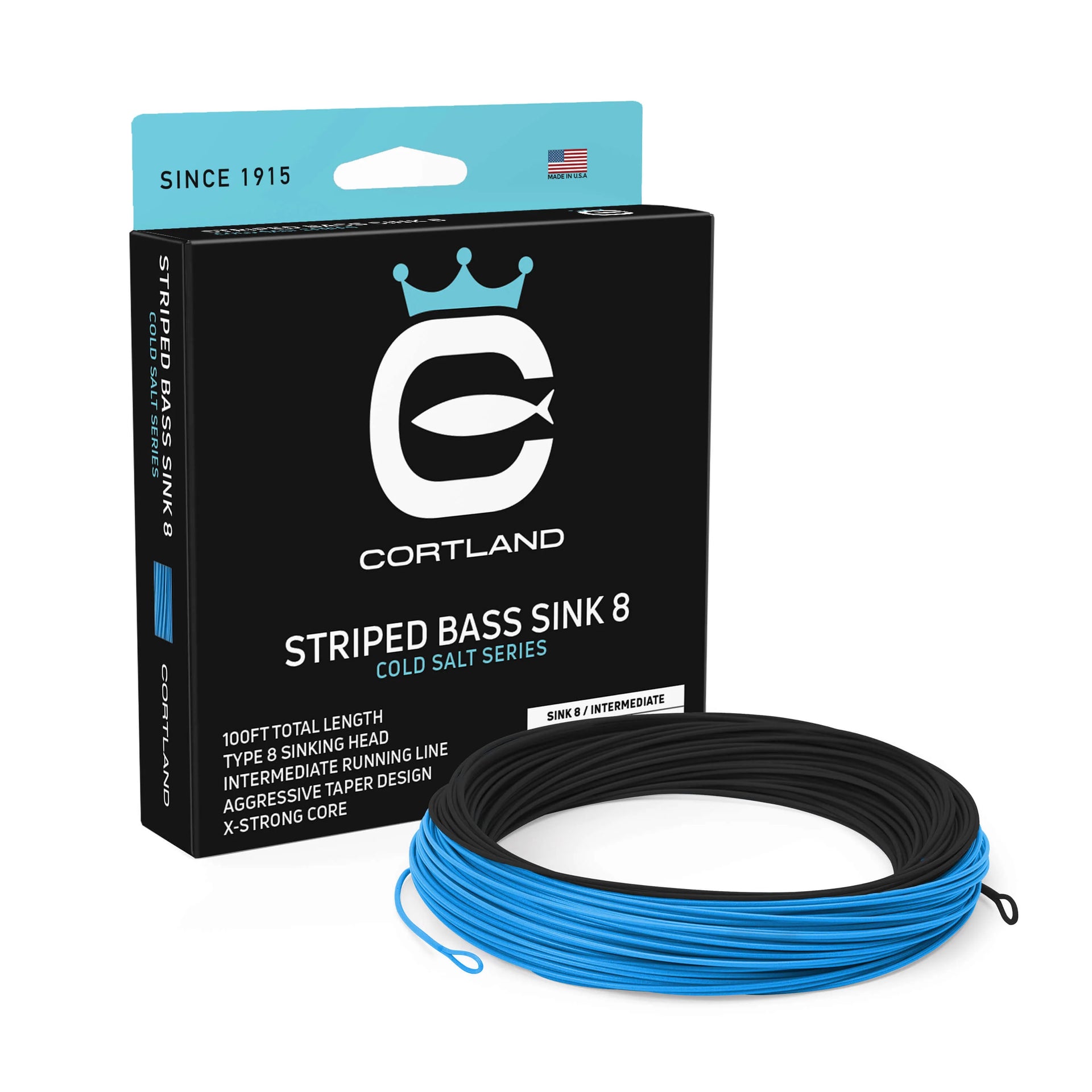 Cortland Striped Bass SINK 8 Fly Line for Striper – Salt Fly Pro