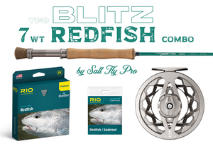 TFO Blitz 7wt Fly Rod Redfish Combo Outfit