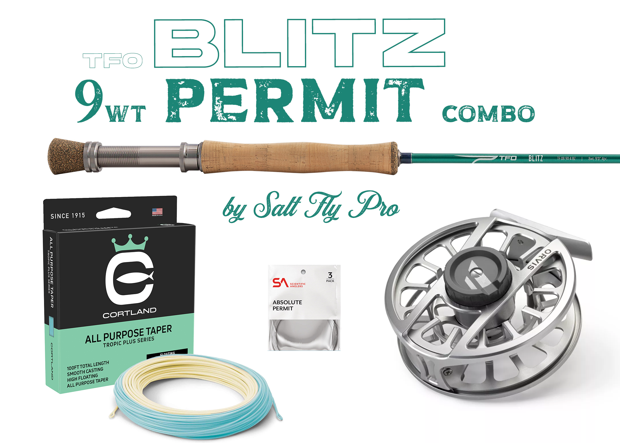 TFO BLITZ 10wt LIGHT TARPON & BIG PERMIT Fly Rod Combo Outfit TFO BLITZ 10wt LIGHT TARPON & BIG PERMIT Fly Rod Combo Outfit