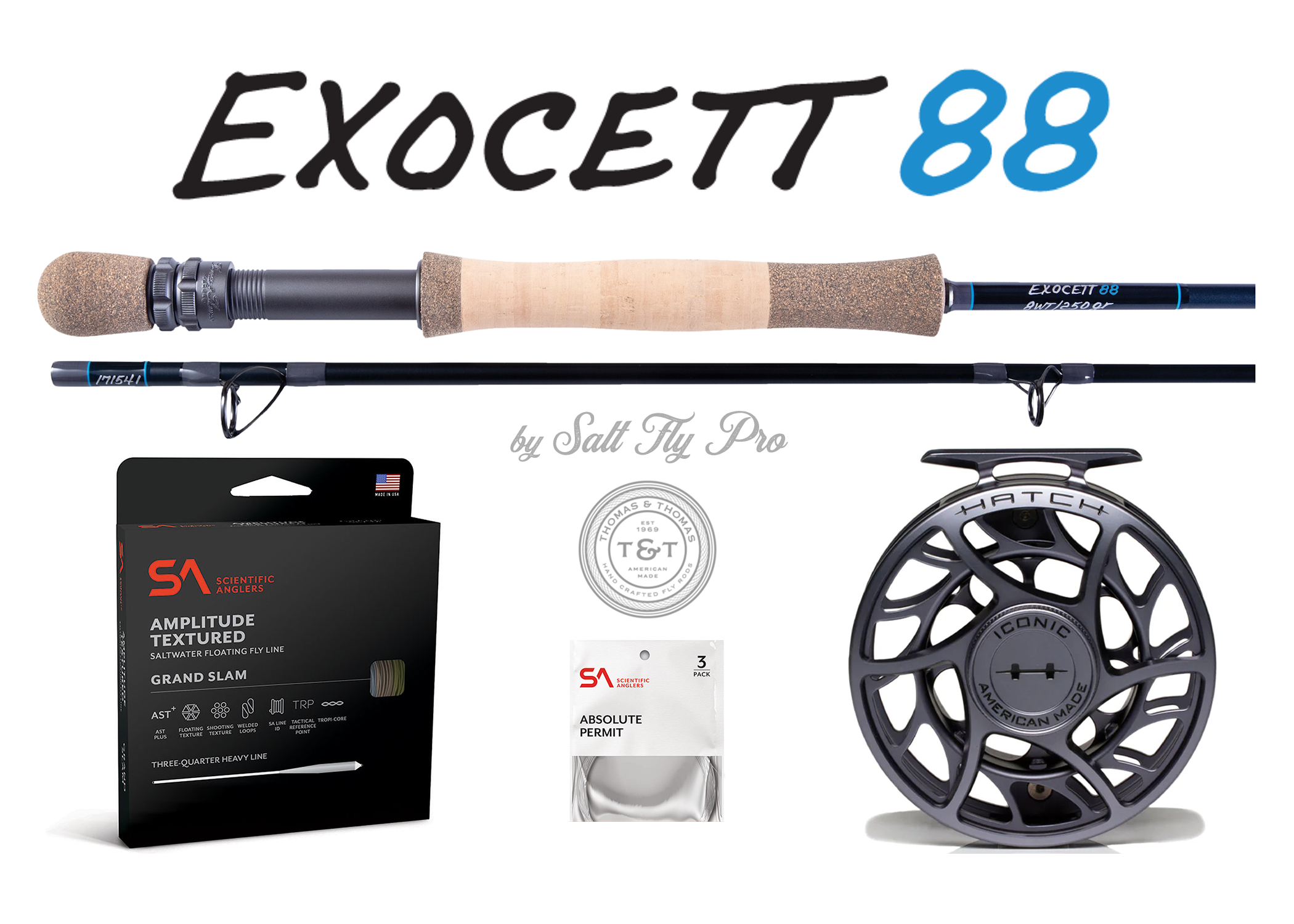 Thomas & Thomas EXOCETT 88 8wt/250gr POWER BONEFISH & Permit Outfit Combo - New for 2025!