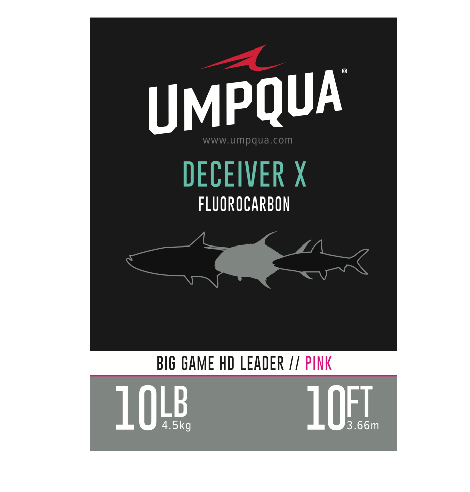 Umpqua Deceiver PINK Big Game Fluorocarbon Leaders - New!