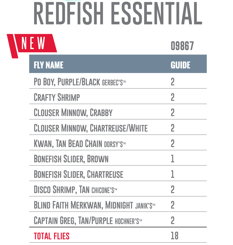 Umpqua Redfish Flies Essential Assortment