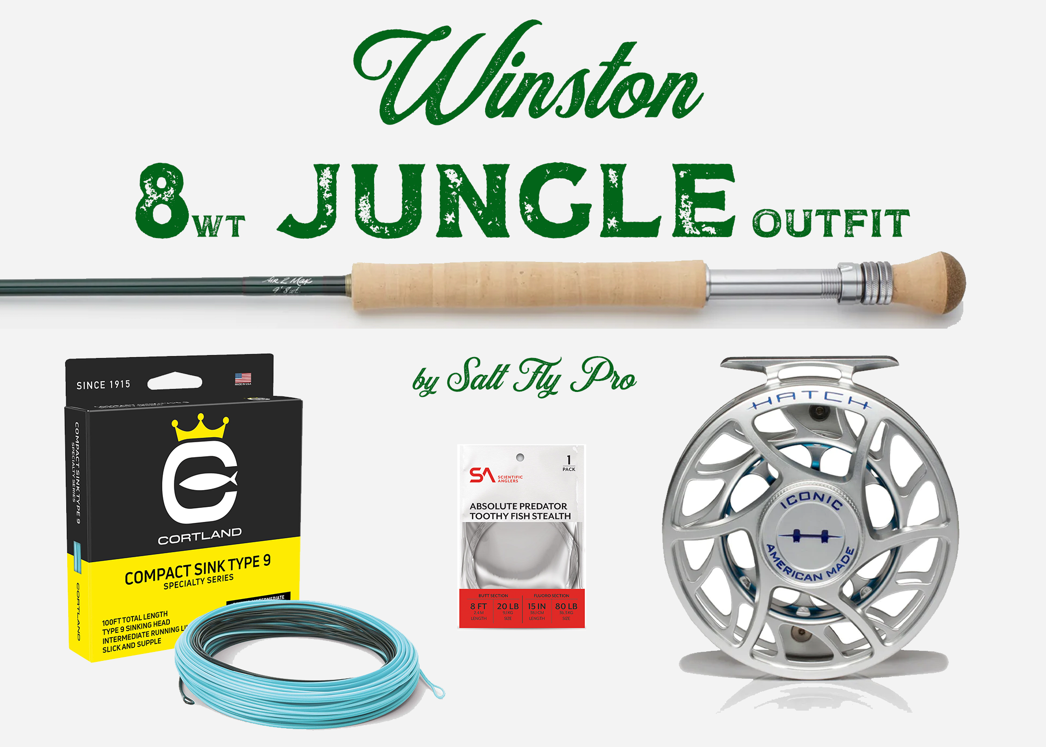 Winston AIR 2 MAX 8wt GOLDEN DORADO Fly Rod Combo Outfit - New!