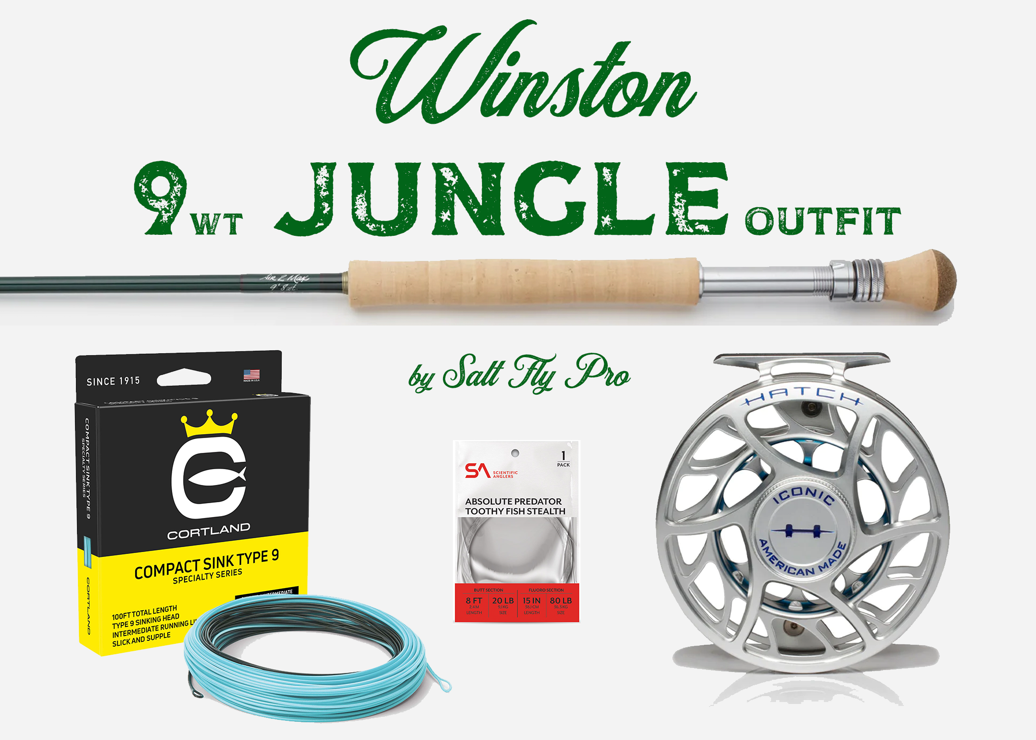 Winston AIR 2 MAX 9wt GOLDEN DORADO Fly Rod Combo Outfit - New!