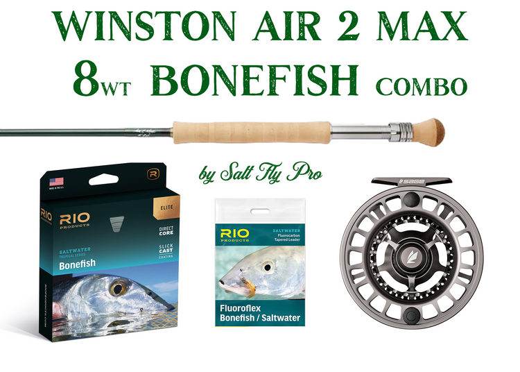 Winston AIR 2 MAX 7wt Light BONEFISH Saltwater Fly Rod Combo Outfit 