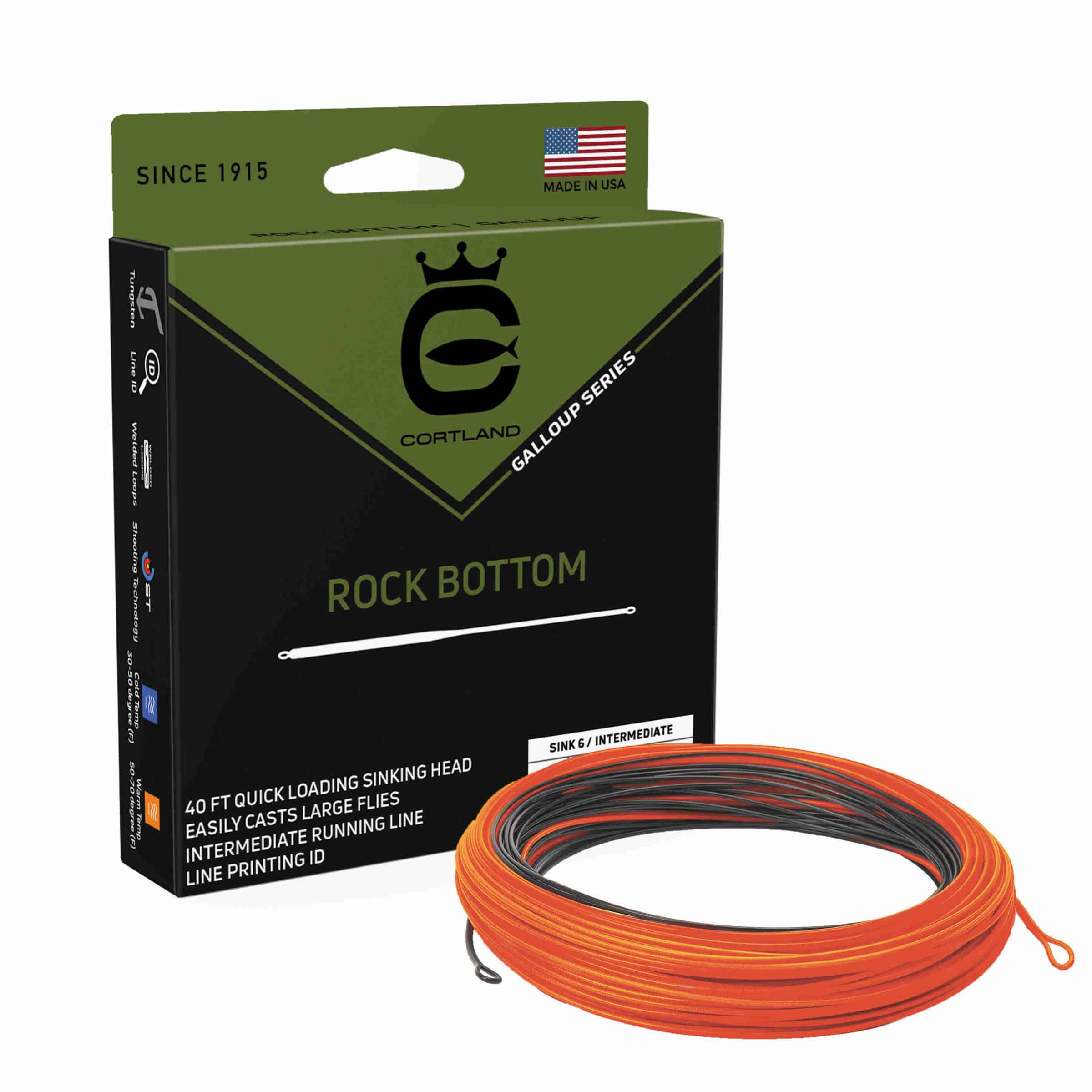 Cortland Galloup ROCK BOTTOM Fly Line for Streamers - New!