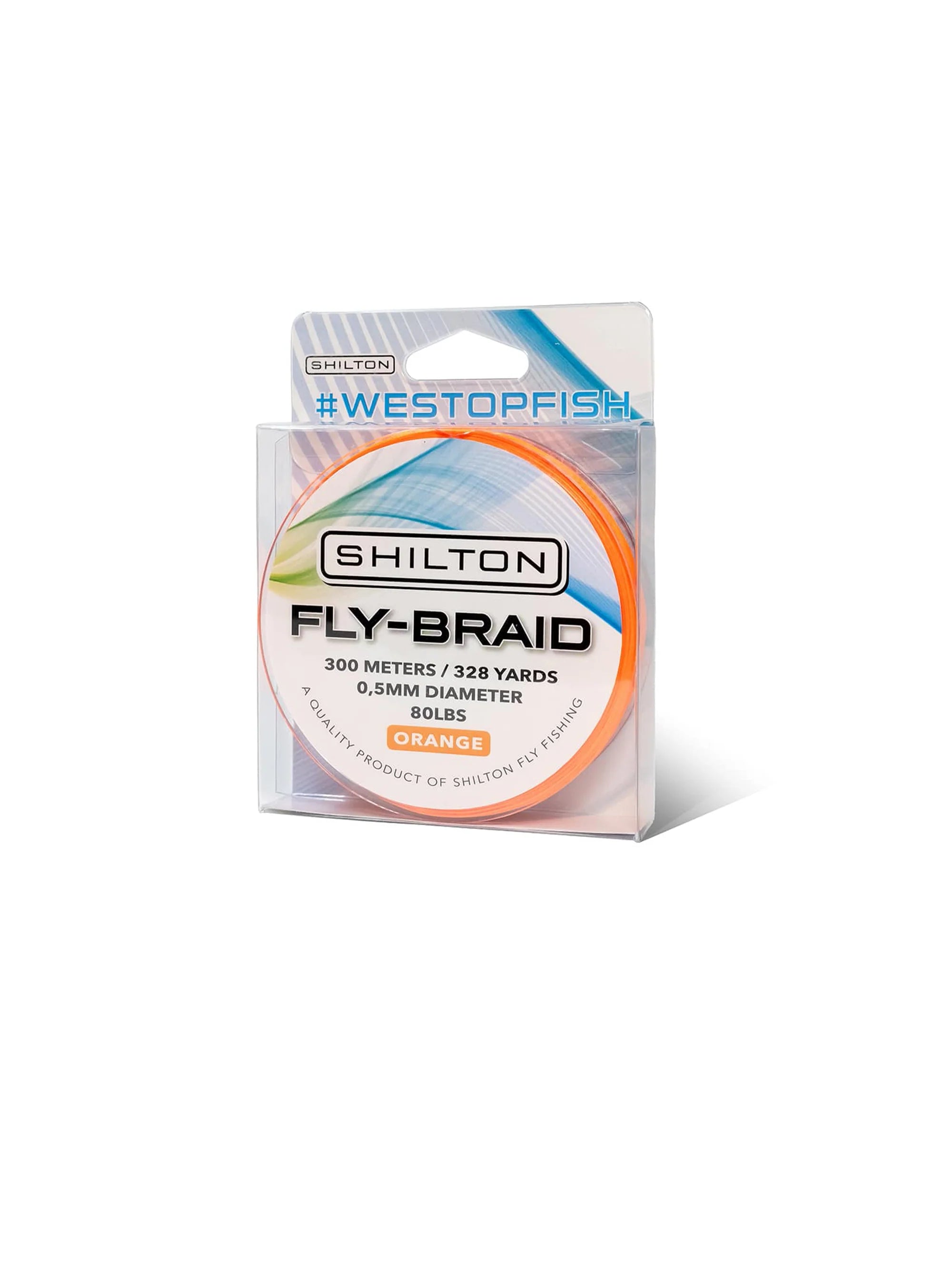 Shilton 80lb Fly Braid Backing in Orange