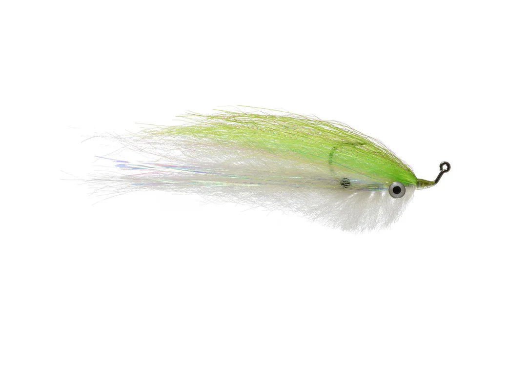 Bisharat's Spot-On Baitfish in Chartreuse/White #3/0