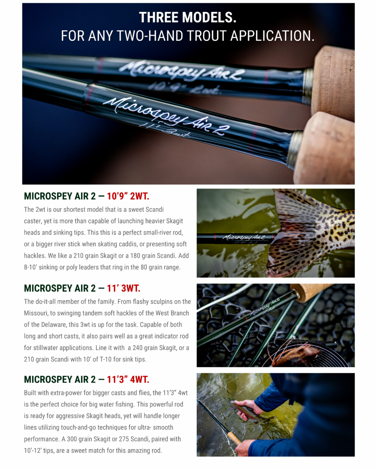 Nimbus Fly Rods Nimbus Spey Winston Nimbus Fly Rod Winston Microspey AIR Fly Rods NEW ...
