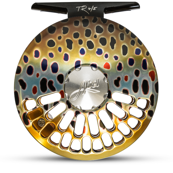 Abel TR Fly Reel In Fish Graphics 5/6 / Native Brown Trout