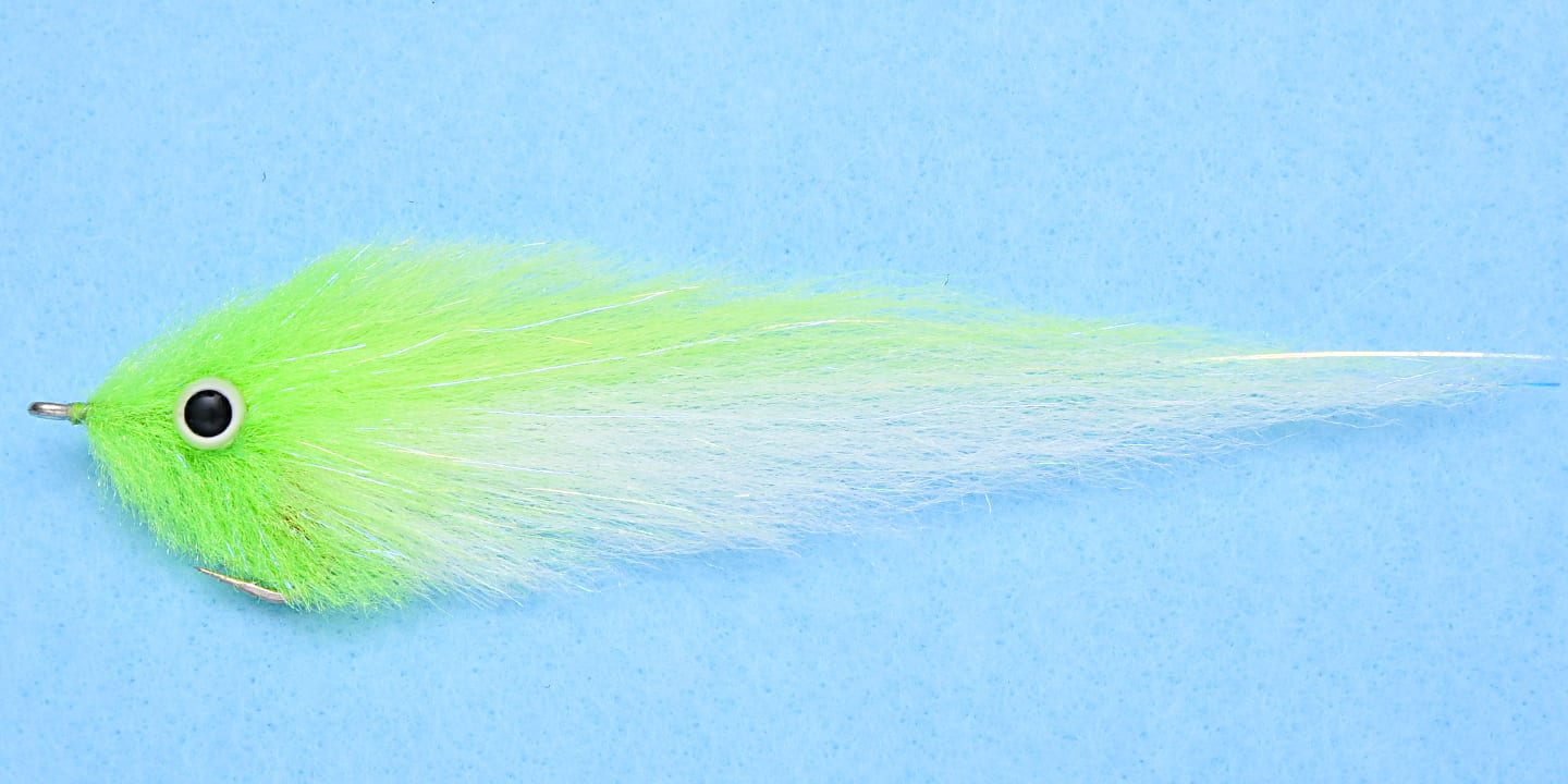 EP Gulf Coast SP Chartreuse/White #3/0 - EP Flies