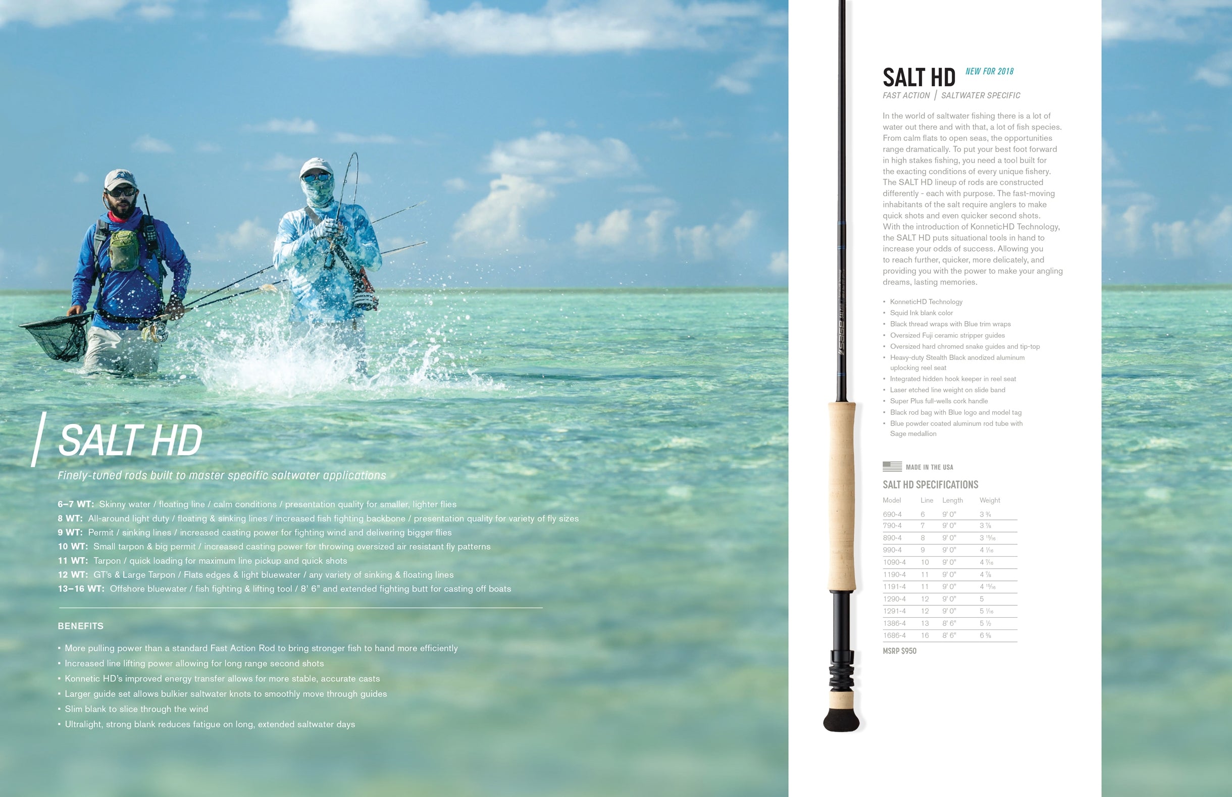 Sage SALT HD Fly Rods - Clearance / Discontinued