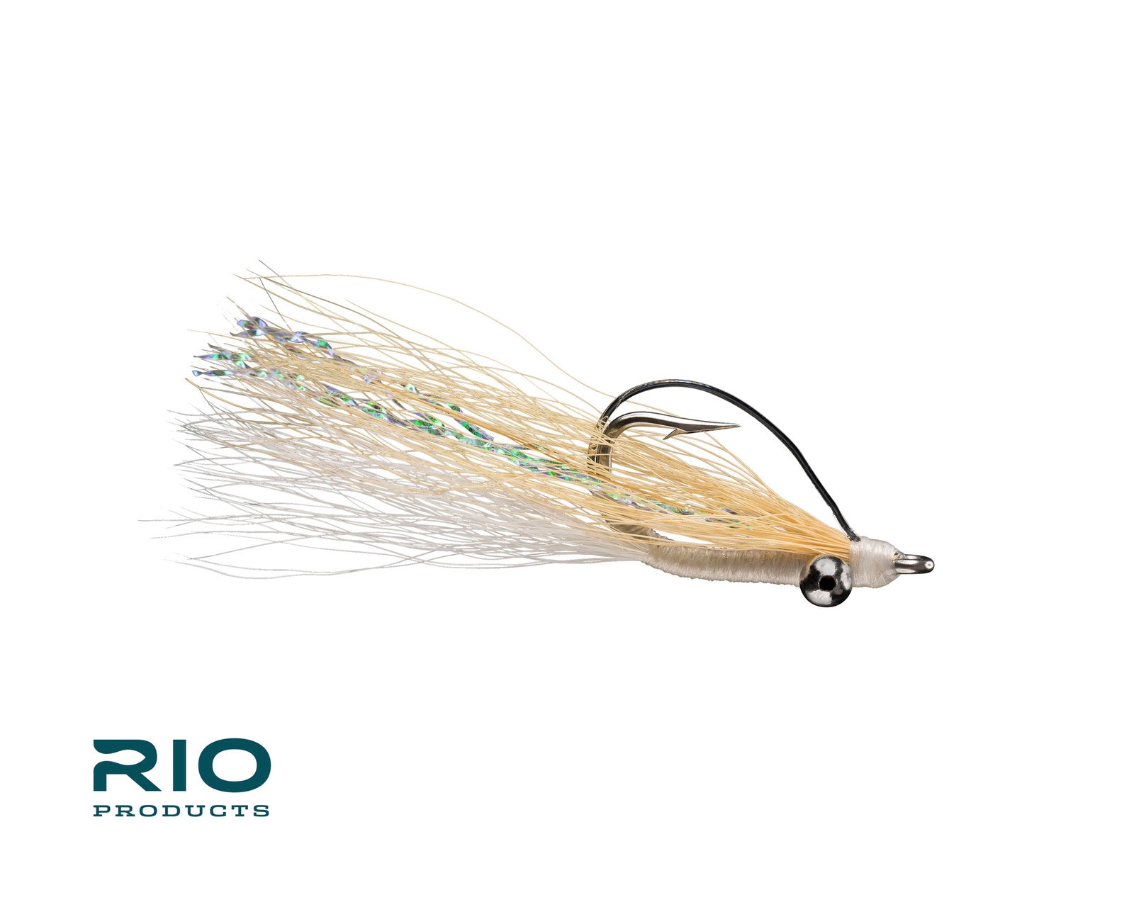 RIO's Skinny Water Clouser Minnow Weedless in Tan & White