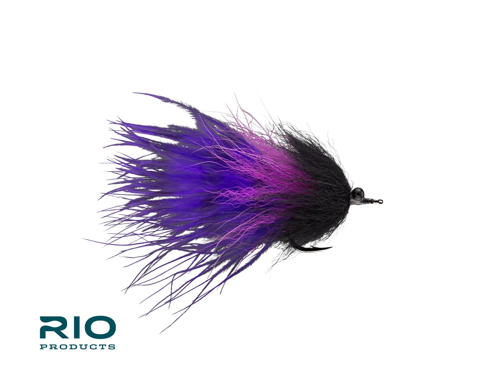 RIO's Kingslayer Tarpon Fly - Black/Purple