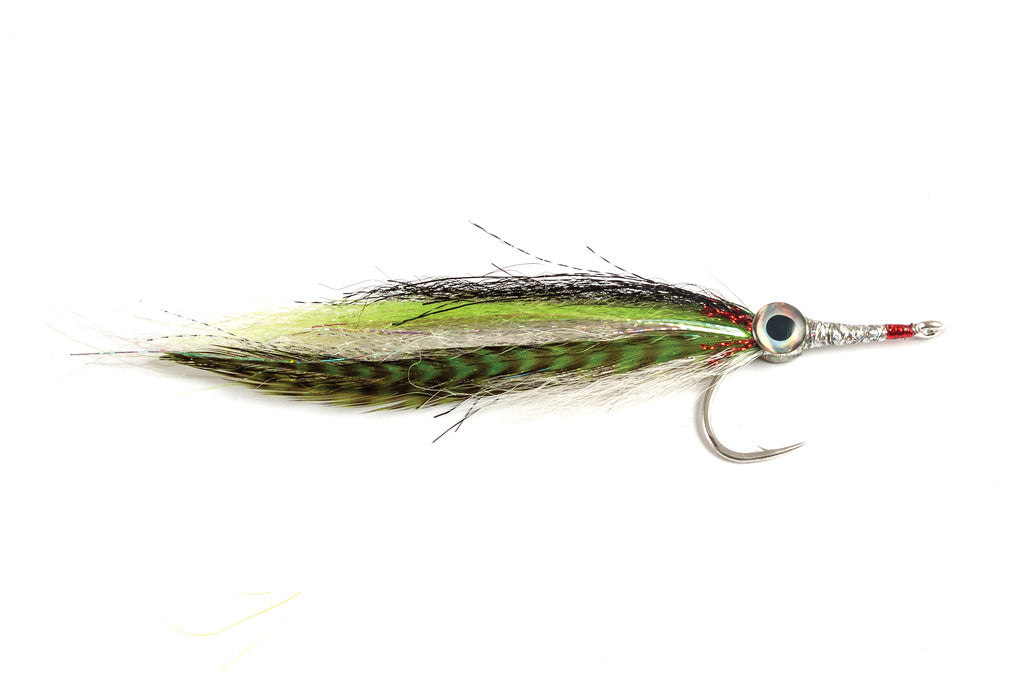 Wayne's GT Needlefish Chartreuse/White #6/0 - Fulling Mill Flies