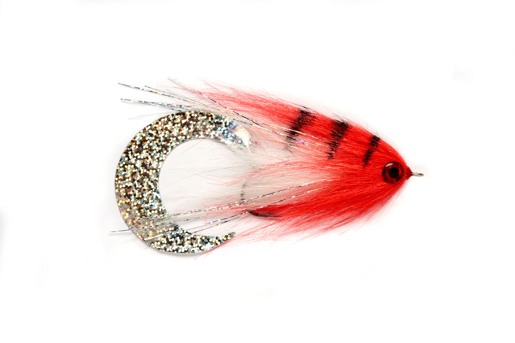 Paolo's Wiggle Tail White & Red #6/0