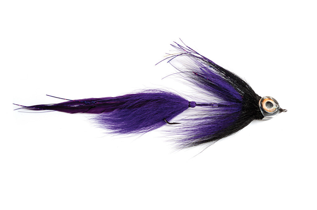 Broyhill's Jackknife Black/Purple #6/0 - Fulling Mill Flies